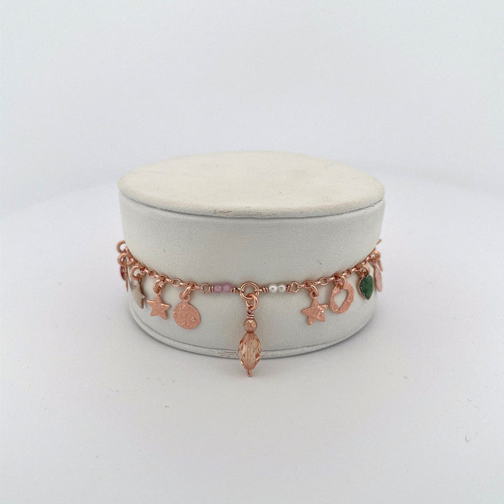 Bracciale in Argento Donna Sacramore Firenze Con Pendenti e Pietre-Kaidara Gioielli