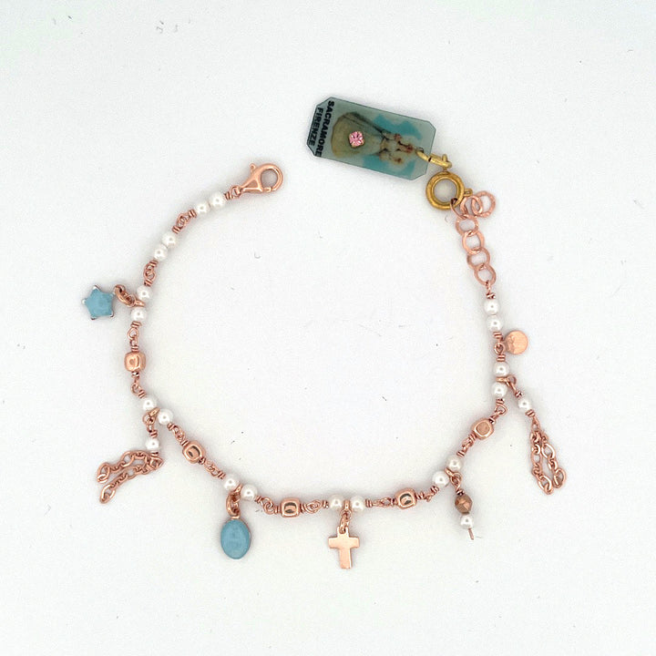 Bracciale in Argento Donna Sacramore Firenze Con Pendenti e Pietre Winter Shadows-Kaidara Gioielli