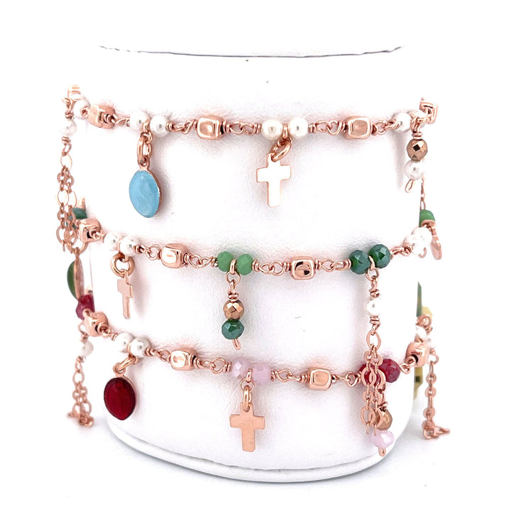 Bracciale in Argento Donna Sacramore Firenze Con Pendenti e Pietre Winter Shadows-Kaidara Gioielli