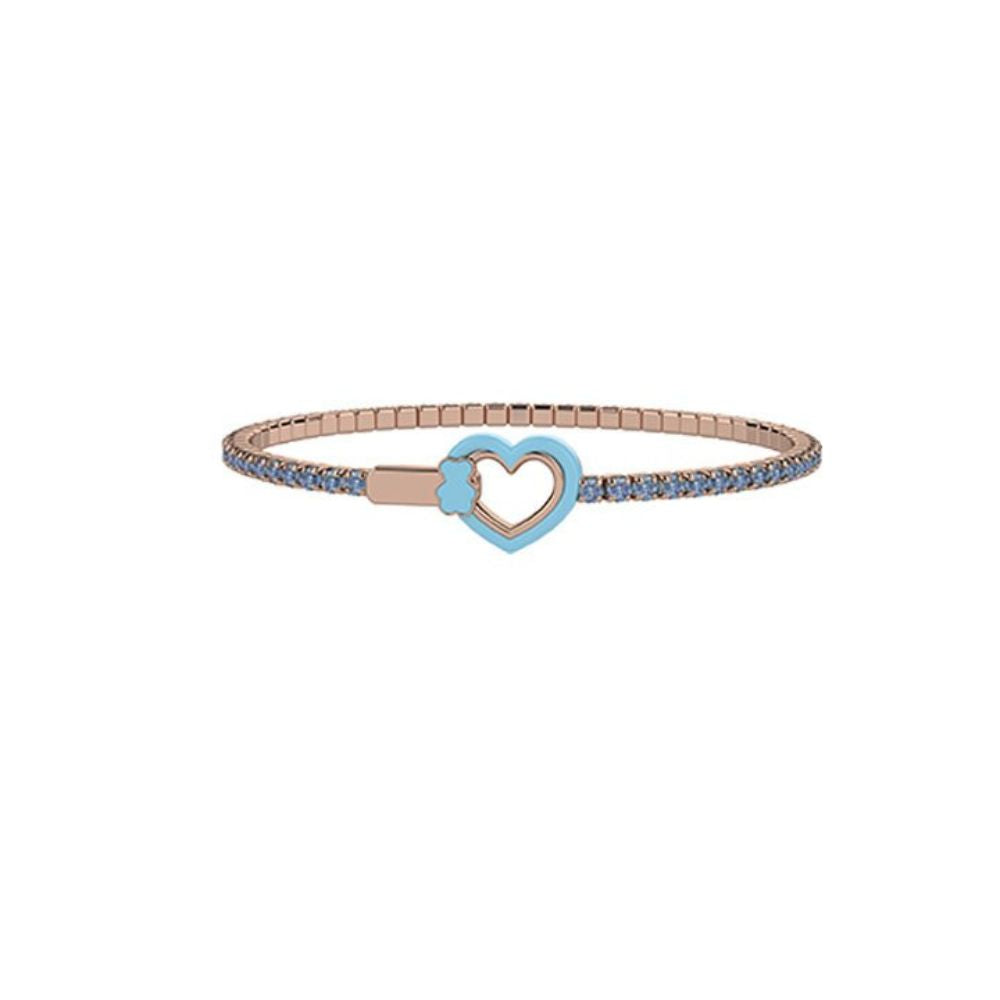 Bracciale in Argento Donna Tennis Mamma Nanàn Azzurro-Kaidara Gioielli