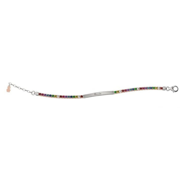 Bracciale in Argento Tennis Bimba/o Nanan Multicolor-Kaidara Gioielli