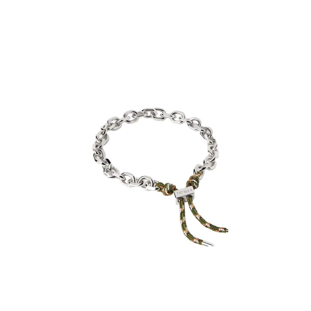 Bracciale in Argento Unisex Pdpaola Collezione Catena E Corda Cottage Essential-Kaidara Gioielli