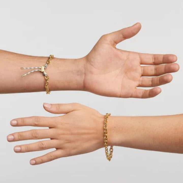 Bracciale in Argento Unisex Pdpaola Collezione Catena E Corda Sky Essential-Kaidara Gioielli