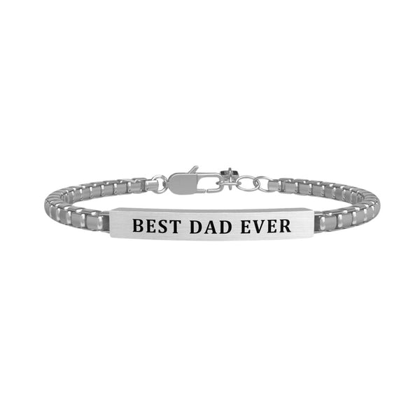 Bracciale in Acciaio Uomo Kidult Best Dad-Kaidara Gioielli