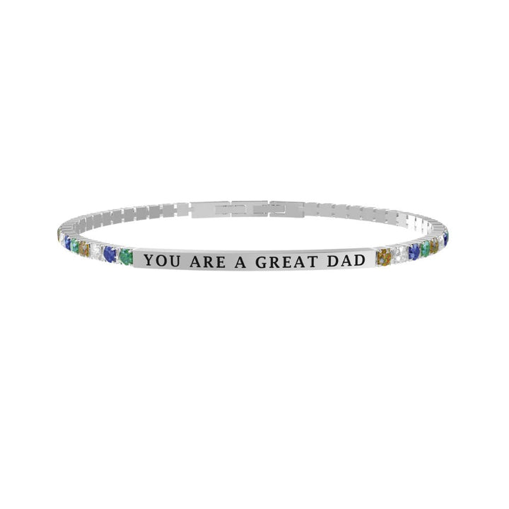 Bracciale in Acciaio Uomo Kidult Great Dad-Kaidara Gioielli
