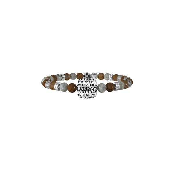 Bracciale in Acciaio Uomo Kidult Happy birthday-Kaidara Gioielli