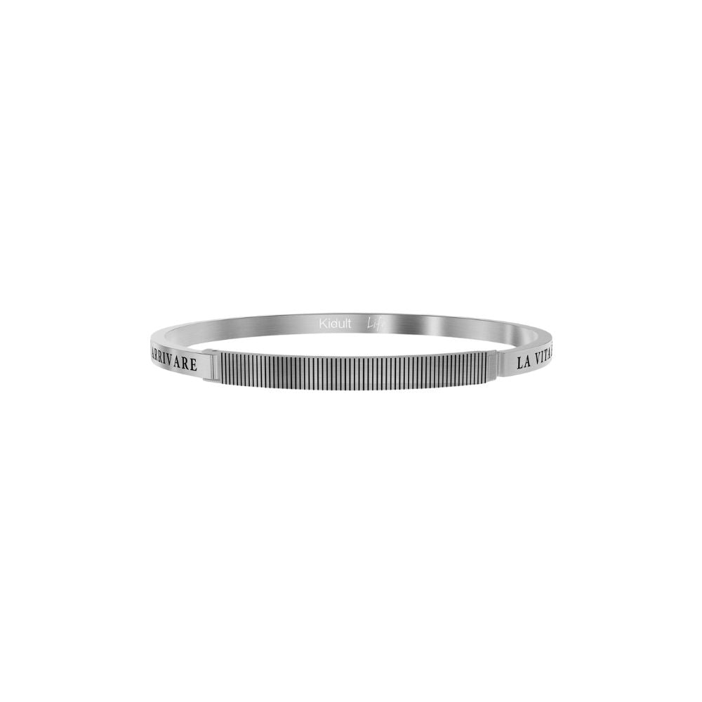 Bracciale in Acciaio Uomo Kidult La vita piena di sorprese-Kaidara Gioielli