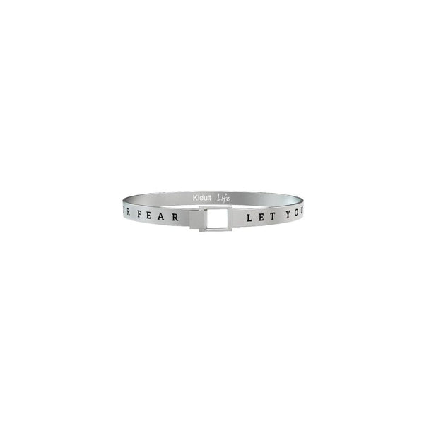 Bracciale in Acciaio Uomo Kidult Let Your Faith Be Bigger Than Your Fear-Kaidara Gioielli