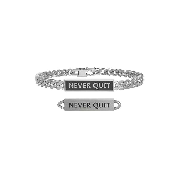 Bracciale in Acciaio Uomo Kidult Never Quit-Kaidara Gioielli