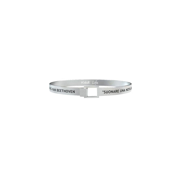Bracciale in Acciaio Uomo Kidult Nota...-Kaidara Gioielli