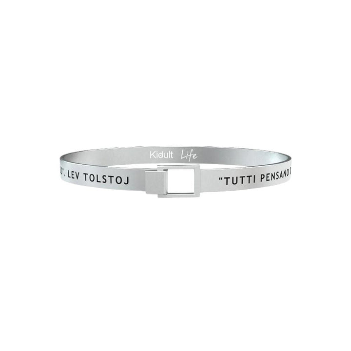Bracciale in Acciaio Uomo Kidult Tutti pensano...-Kaidara Gioielli