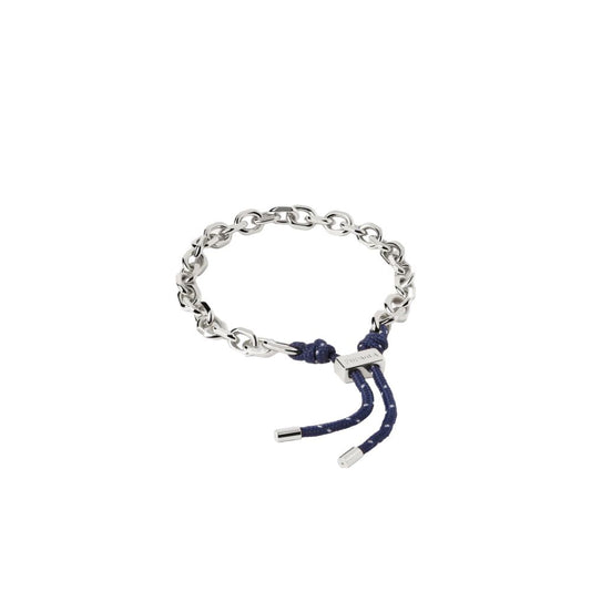 Bracciale in Argento Uomo Pdpaola Collezione Catena E Corda Midnight Essential-Kaidara Gioielli