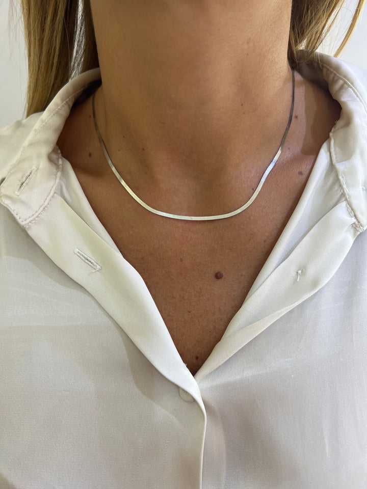 Collana in Argento Donna Alisia Glossy Small-Kaidara Gioielli