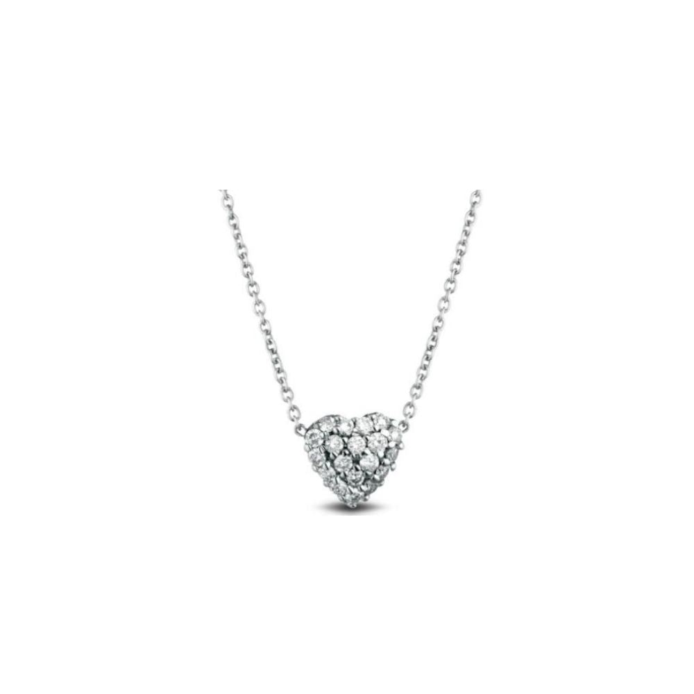 Collana Donna Crusado Collezione Minimal Cuore Con Diamanti-Kaidara Gioielli