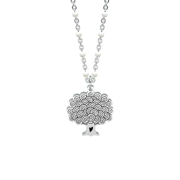 Collana in Acciaio Donna Kidult Albero Amore-Kaidara Gioielli