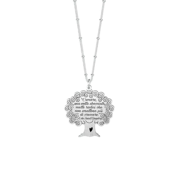 Collana in Acciaio Donna Kidult Albero Amore-Kaidara Gioielli