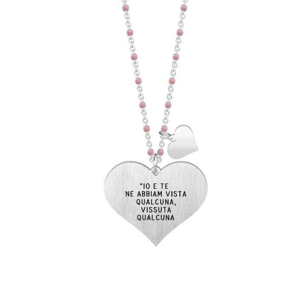 Collana in Acciaio Donna Kidult L'amore conta...-Kaidara Gioielli