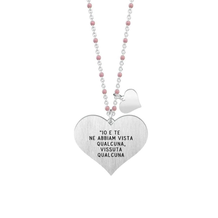 Collana in Acciaio Donna Kidult L'amore conta...-Kaidara Gioielli
