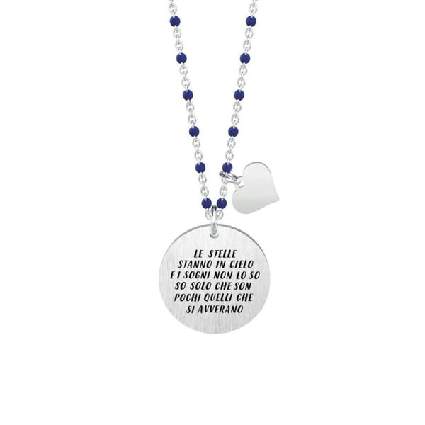 Collana in Acciaio Donna Kidult Ridere di te...-Kaidara Gioielli