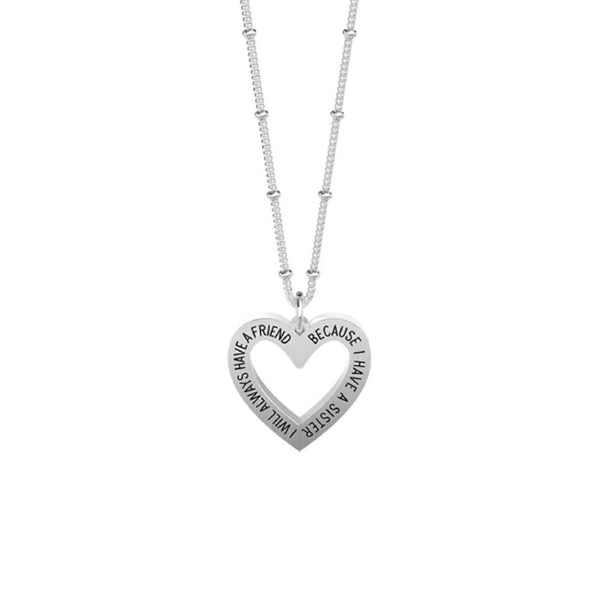 Collana in Acciaio Donna Kidult Sister Friend-Kaidara Gioielli