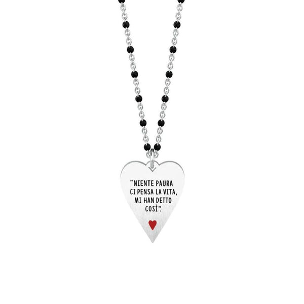 Collana in Acciaio Donna Kidult niente paura....-Kaidara Gioielli