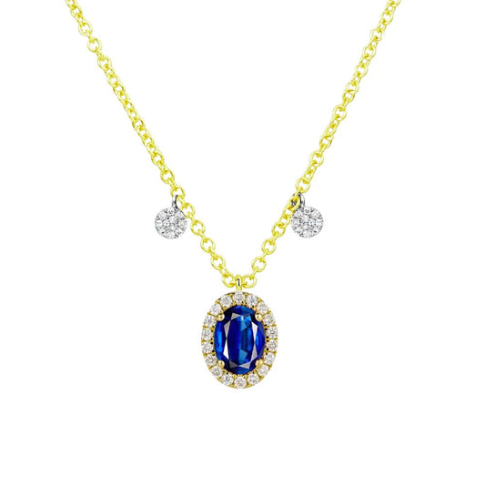 Collana in Oro Donna MeiraT Con Tanzanite e Diamanti-Kaidara Gioielli