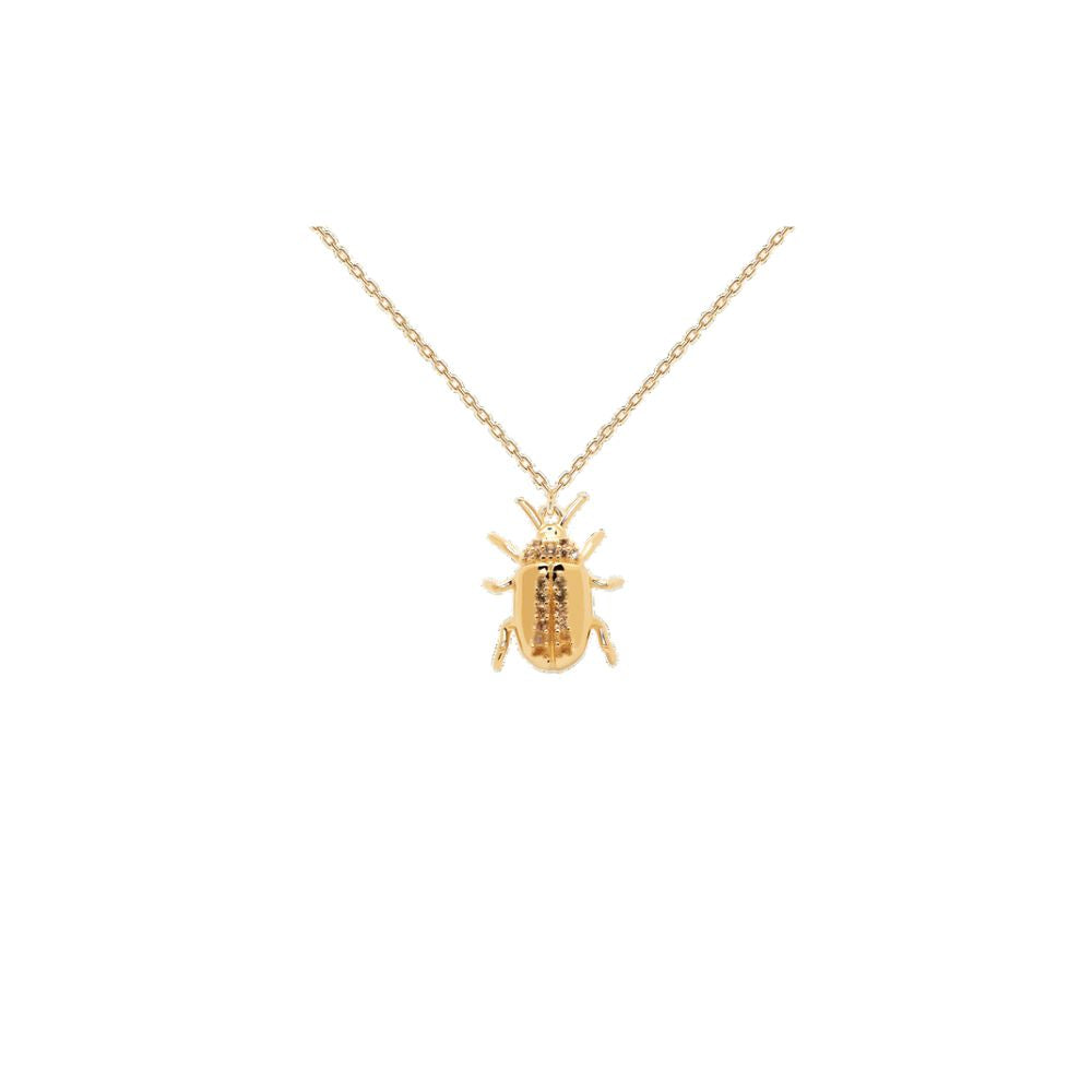 Collana in Argento Donna Pdpaola Collezione Amuleto Balance Beetle-Kaidara Gioielli