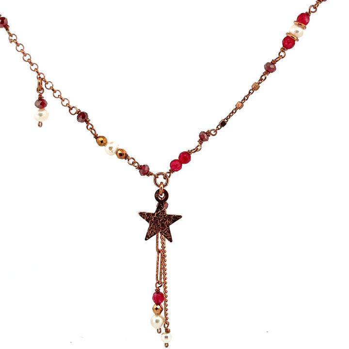 Collana in Argento Donna Sacramore Firenze Con Stella Rosata-Kaidara Gioielli