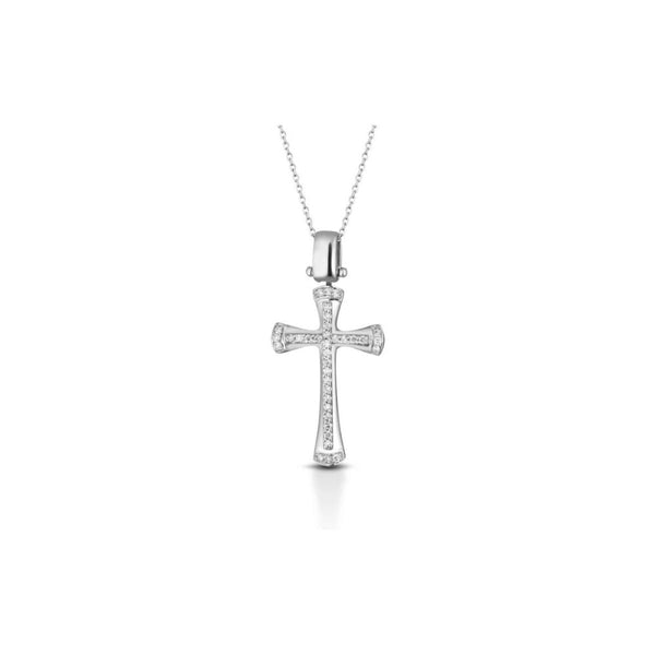 Collana in Oro Uomo Crusado Collezione Croci Uomo con Diamanti-Kaidara Gioielli