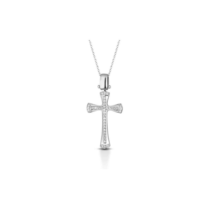 Collana in Oro Uomo Crusado Collezione Croci Uomo con Diamanti-Kaidara Gioielli