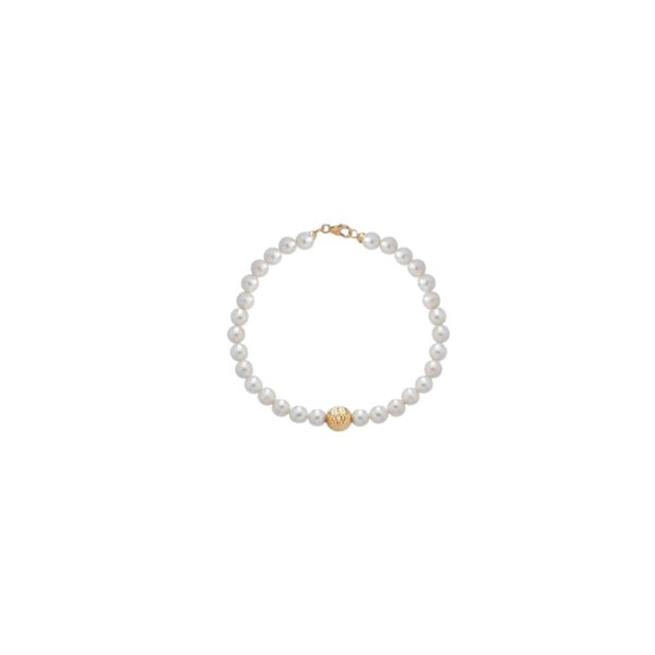 Bracciale in Oro Donna Crusado Collezione Perle Sfera Martellata-Kaidara Gioielli