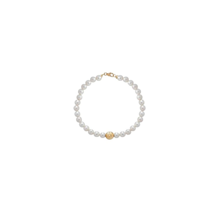 Bracciale in Oro Donna Crusado Collezione Perle Sfera Martellata-Kaidara Gioielli