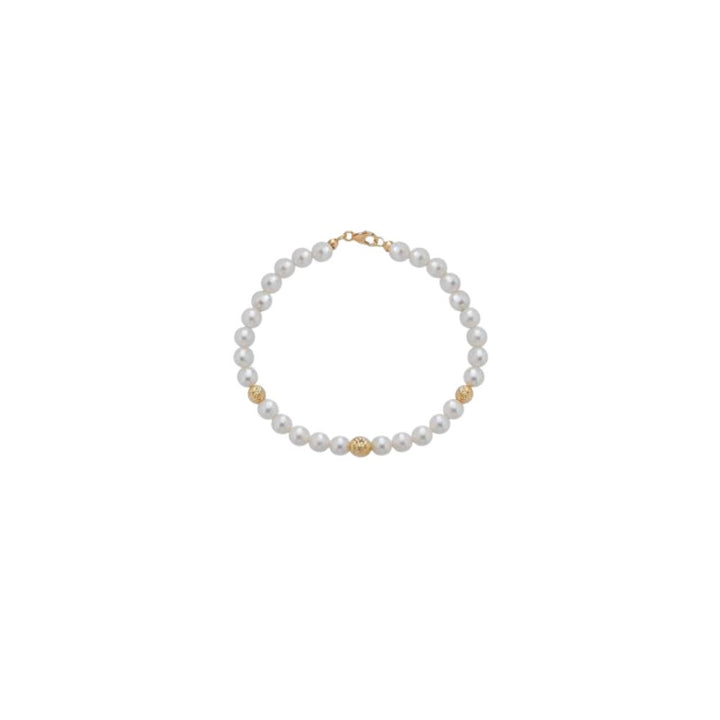 Bracciale in Oro Donna Crusado Collezione Perle Sfera Martellata-Kaidara Gioielli
