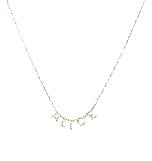 Collana in Argento Donna Rue des Mille CREA IL NOME CHE VUOI!-Kaidara Gioielli