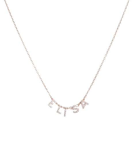 Collana in Argento Donna Rue des Mille CREA IL NOME CHE VUOI!-Kaidara Gioielli