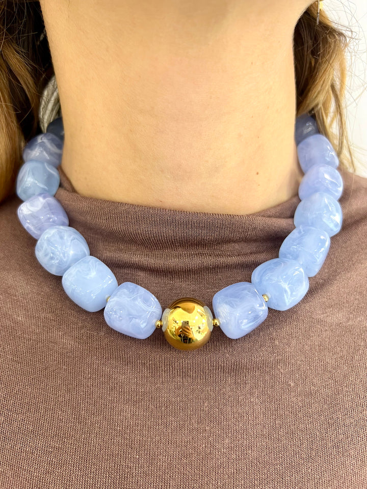 Collana Donna Zag Gioielli Dorata con Perla – Modello Laios-Kaidara Gioielli