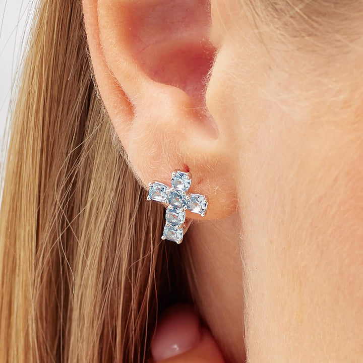 Mono Orecchino in Argento Donna Brosway Fancy Cloud Light Blue-Kaidara Gioielli