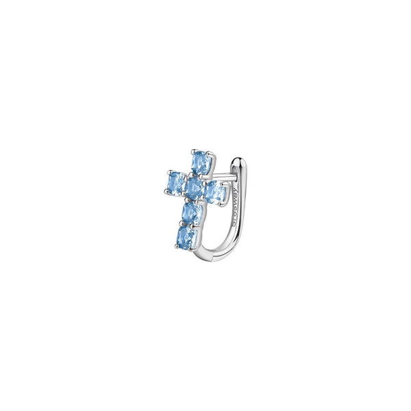 Mono Orecchino in Argento Donna Brosway Fancy Cloud Light Blue-Kaidara Gioielli