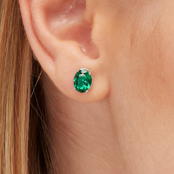 Mono Orecchino in Argento Donna Brosway Fancy Life Green-Kaidara Gioielli