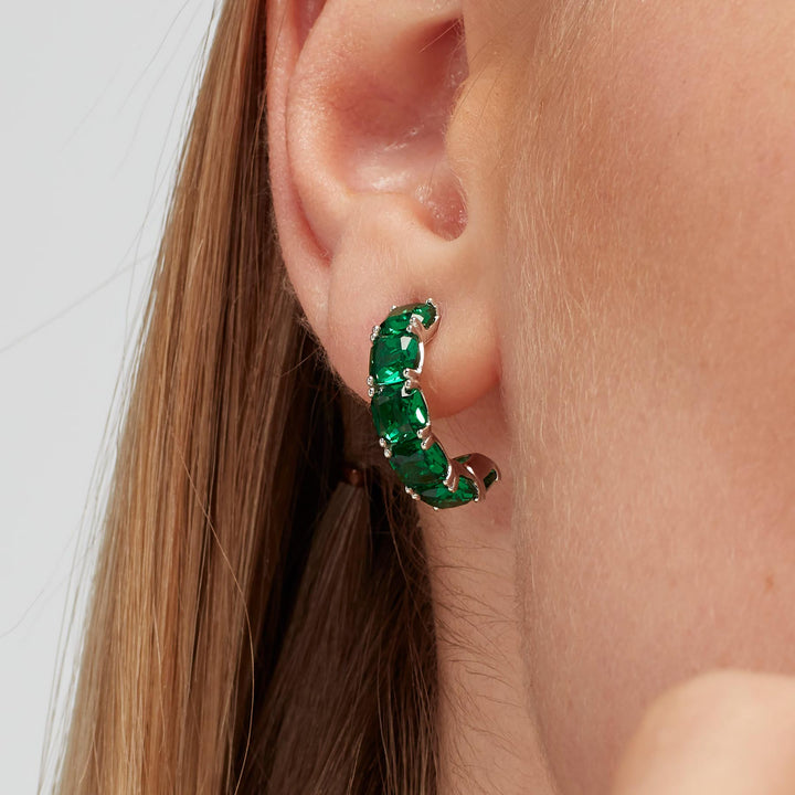 Mono Orecchino in Argento Donna Brosway Fancy Life Green-Kaidara Gioielli