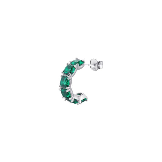 Mono Orecchino in Argento Donna Brosway Fancy Life Green-Kaidara Gioielli