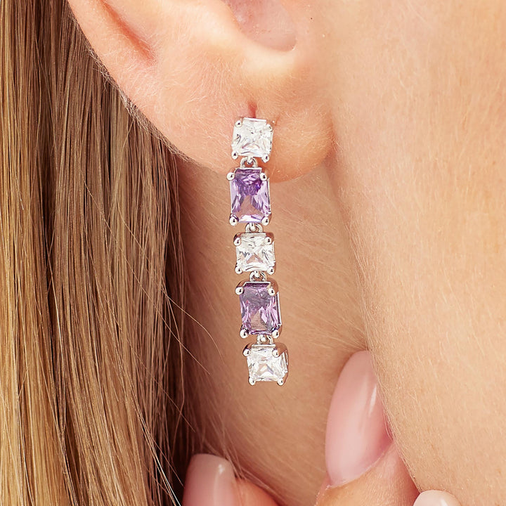Mono Orecchino in Argento Donna Brosway Fancy Magic Purple-Kaidara Gioielli