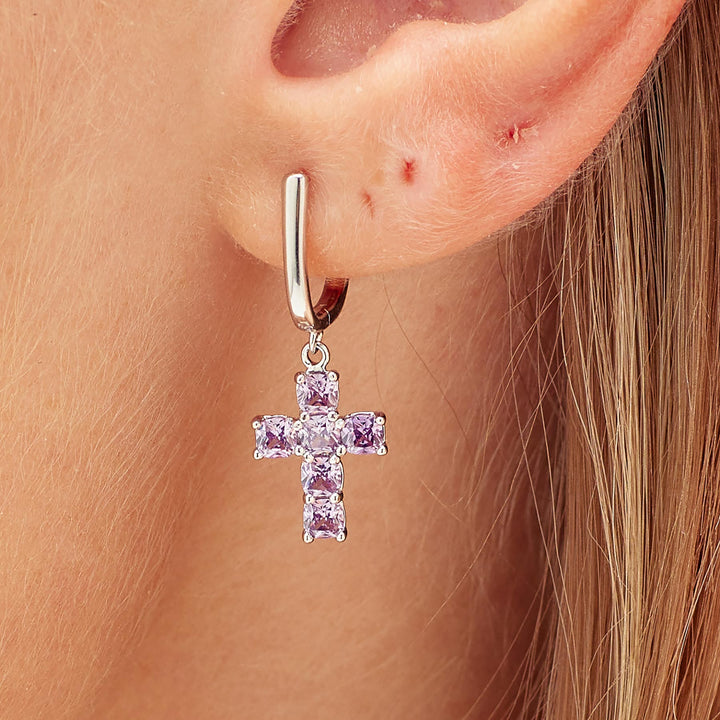 Mono Orecchino in Argento Donna Brosway Fancy Magic Purple-Kaidara Gioielli