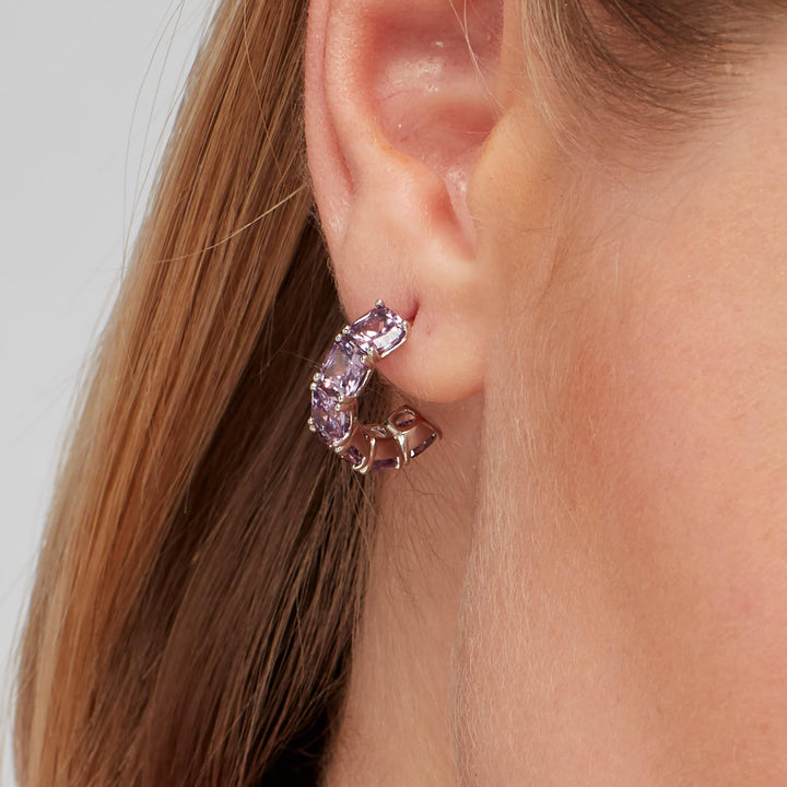 Mono Orecchino in Argento Donna Brosway Fancy Magic Purple-Kaidara Gioielli