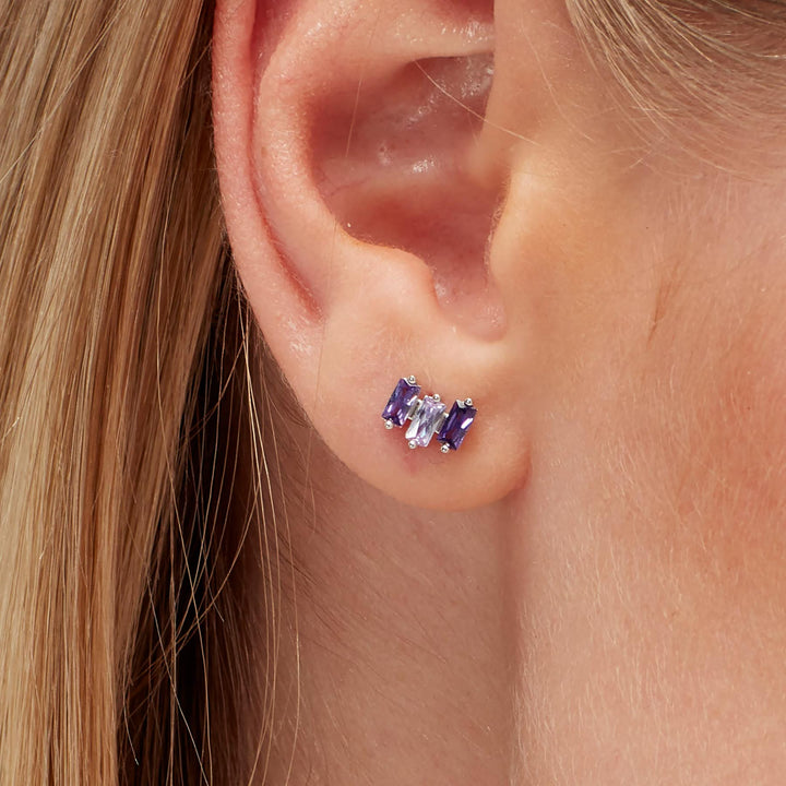 Mono Orecchino in Argento Donna Brosway Fancy Magic Purple-Kaidara Gioielli