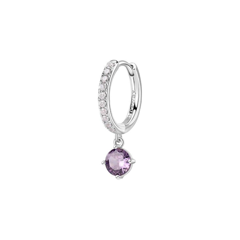 Mono Orecchino in Argento Donna Brosway Fancy Magic Purple-Kaidara Gioielli