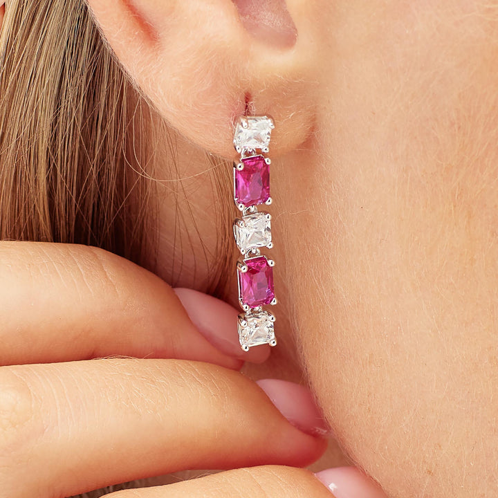 Mono Orecchino in Argento Donna Brosway Fancy Passion Ruby-Kaidara Gioielli