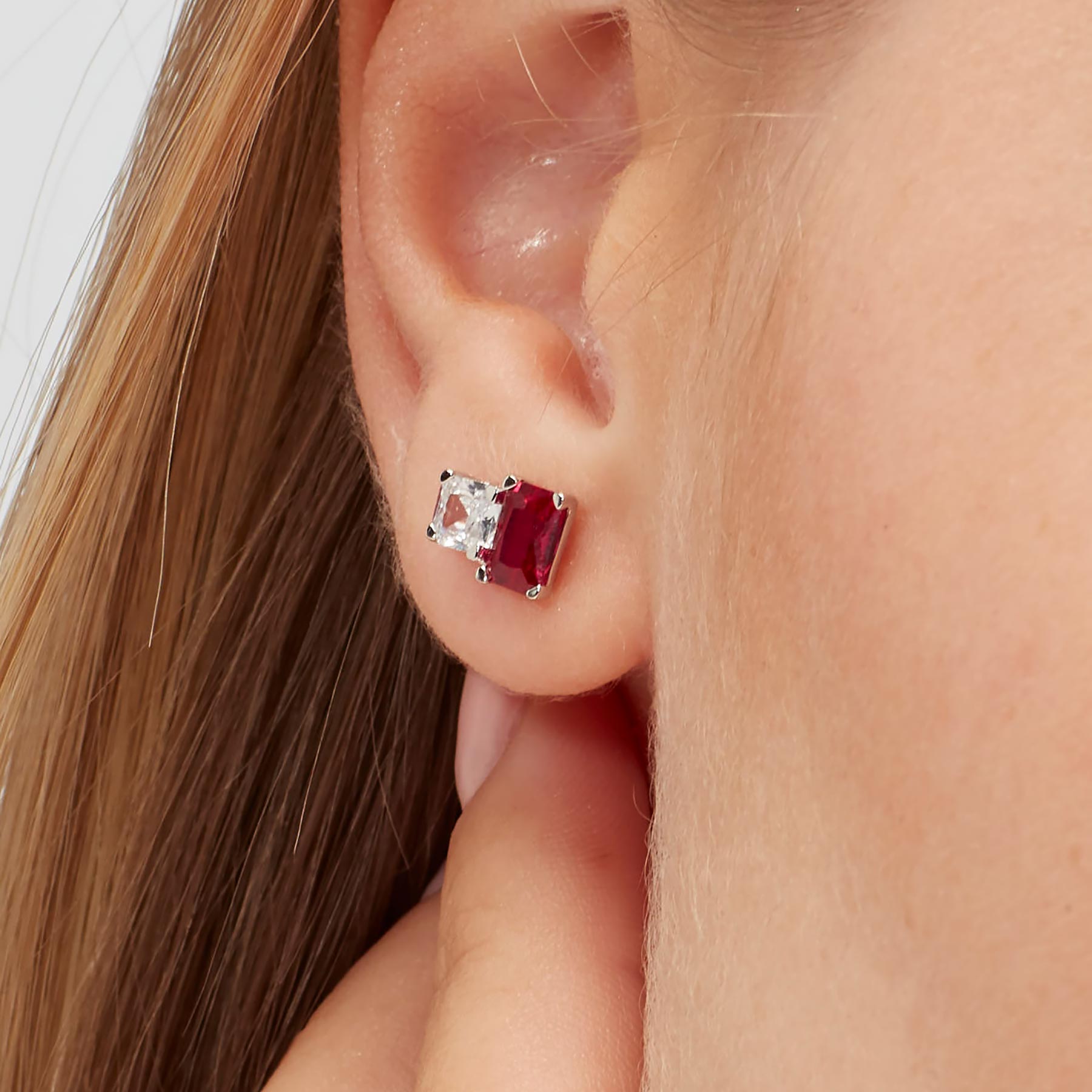 Mono Orecchino in Argento Donna Brosway Fancy Passion Ruby-Kaidara Gioielli