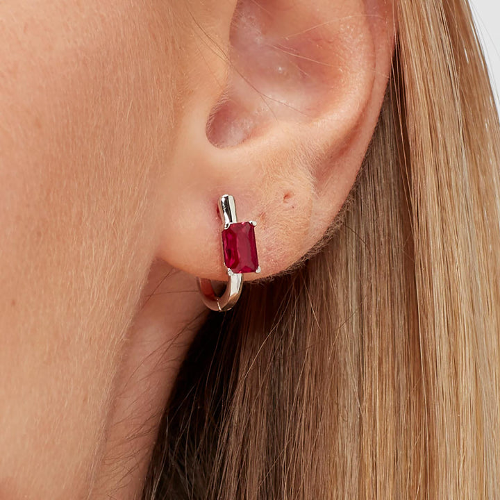 Mono Orecchino in Argento Donna Brosway Fancy Passion Ruby-Kaidara Gioielli
