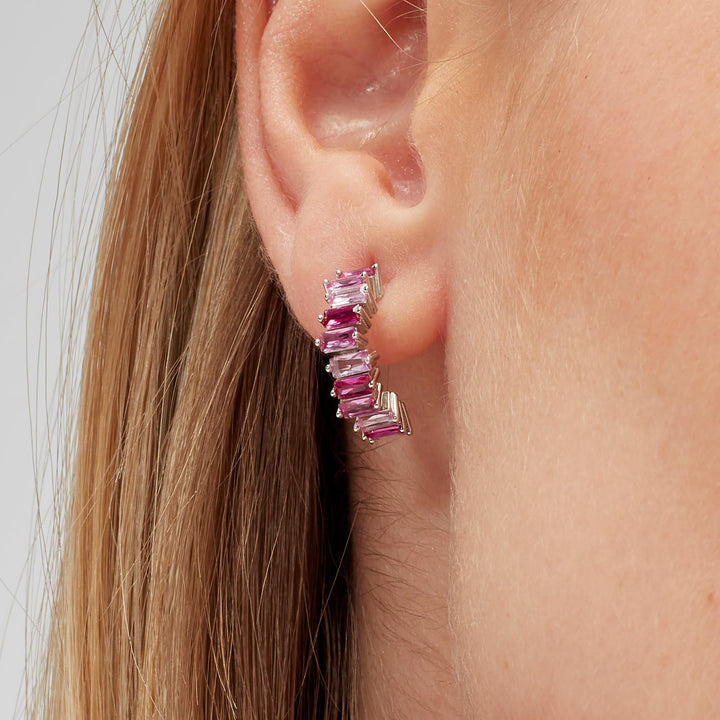 Mono Orecchino in Argento Donna Brosway Fancy Vibrant Pink-Kaidara Gioielli